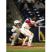 Worcester Red Sox shortstop Tsung-Che Cheng at bat