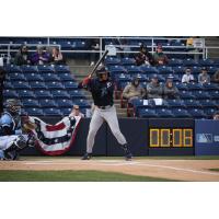 Nick Torres at bat for the Somerset Patriots