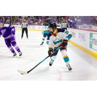 New York Sirens forward Paetyn Levis handles the puck