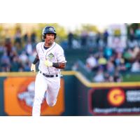 Ricardo Yandel of the Columbia Fireflies on the basepaths