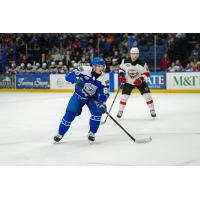 Syracuse Crunch forward Nick Abruzzese vs. the Utica Comets