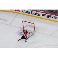 Belleville Senators right wing Olle Lycksell scores against the Laval Rocket
