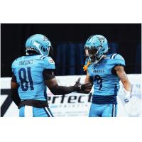 Orlando Pirates wide receivers Thomas Owens and Teo Redding