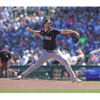 Gerrit Cole pitching for the New York Yankees