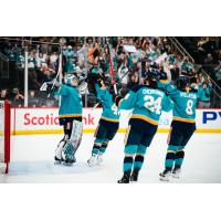 New York Sirens celebrate a big win