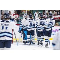 Penticton Vees talk with goaltender AJ Reyelts