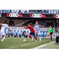Phoenix Rising defender Daniel Flores vs. the San Jose Earthquakes in the U.S. Open Cup