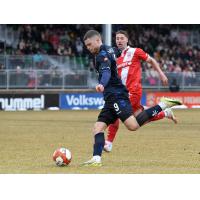 Atlético Ottawa forward Erling Myklebust