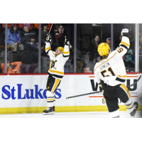 Wheeling Nailers celebrate a goal