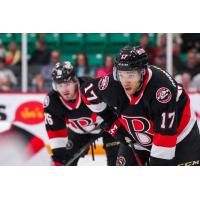 Belleville Senators' Tyler Boucher and Blake Montgomery