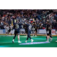 Vancouver Warriors' Jesse King and Keegan Bal on game night