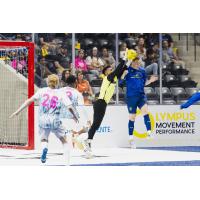 St. Louis Ambush goalkeeper Paulo Nascimento vs. the San Diego Sockers