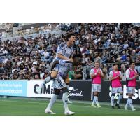 San Jose Earthquakes celebrate a goal against LAFC