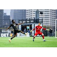 Pittsburgh Riverhounds striker Albert Dikwa