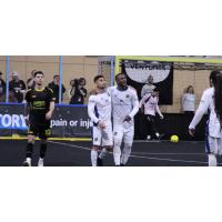 Charlie Gonzalez and Tavoy Morgan of the San Diego Sockers