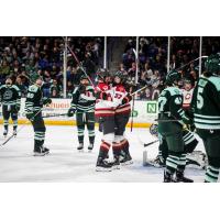 Ottawa Charge celebrates a goal against the Boston Fleet