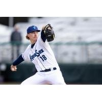 Bryce Miller pitching for the Everett AquaSox