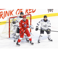 Allen Americans center Mark Duarte vs. the Idaho Steelheads
