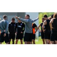 Louisville City FC interim head coach Simon Bird