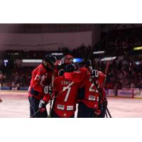 South Carolina Stingrays congratulate Charlie Combs on his goal