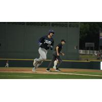 Tulsa Drillers' Griffin Lockwood-Powell in action