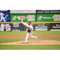 Gerrit Cole pitching for the Somerset Patriots