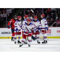 Kitchener Rangers gather on the ice