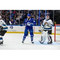 Syracuse Crunch forward Lucas Mercuri vs. the Cleveland Monsters