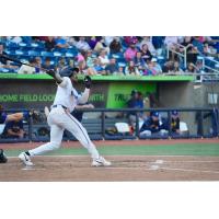Ian Lewis Jr. of the Pensacola Blue Wahoos