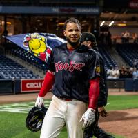 Allan Castro of the Worcester Red Sox