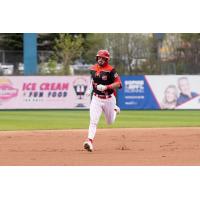 AJ Wright of the Ottawa Titans circles the bases