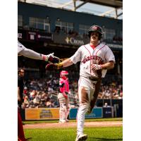 Worcester Red Sox left fielder Braiden Ward