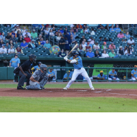 Montgomery Biscuits catcher Kenny Piper at bat