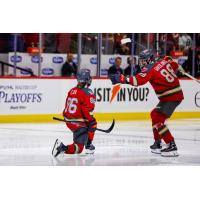 Michela Cava pf the Ottawa Charge (left)