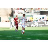 Oakland Roots SC's Charlie Wachs on the field