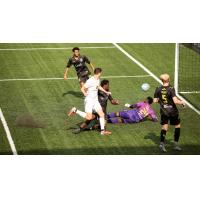 Louisville City FC gets a shot past Union Omaha