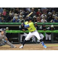 Hyungchan Um at bat for the Columbia Fireflies