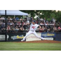 St. Cloud Rox' Isaiah Salas in action