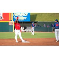 Hickory Crawdads outfielder Deward Tovar