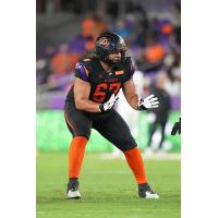 Orlando Storm offensive lineman Michael Gonzalez