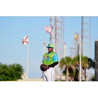 Pensacola Blue Wahoos pitcher Eliazar Dishmey
