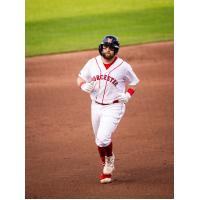 Worcester Red Sox first baseman Matt Lloyd circles the bases