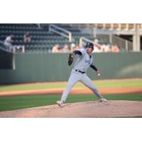 Somerset Patriots' Kyle Carr on the mound