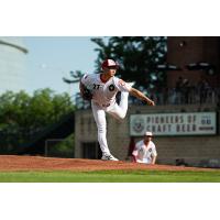 Winnipeg Goldeyes' Ryo Kohigashi on the mound