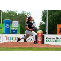 Sioux City Explorers' Cade Marquardt in action