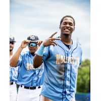 Charleston RiverDogs third baseman Nicandro Aybar