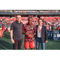Atlético Ottawa forward Ballou Tabla