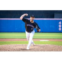 Syracuse Mets' Jack Weisenburger on the mound