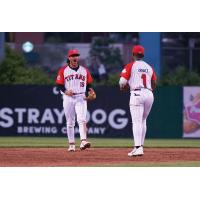 Ottawa Titans' Thomas Ferroggiaro and Jackie Urbaez on game night