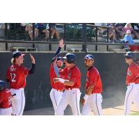 St. Cloud Rox exchange high fives